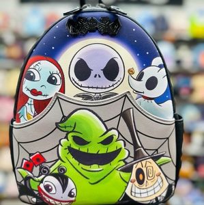 LOUNGEFLY NIGHTMARE BEFORE CHRISTMAS CHIBI BACKPACK